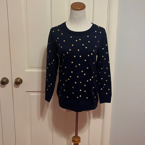 J. Crew Tops - J.Crew long sleeve blue star shirt